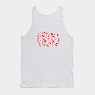 Merry and Bright, Merry Christmas Tank Top